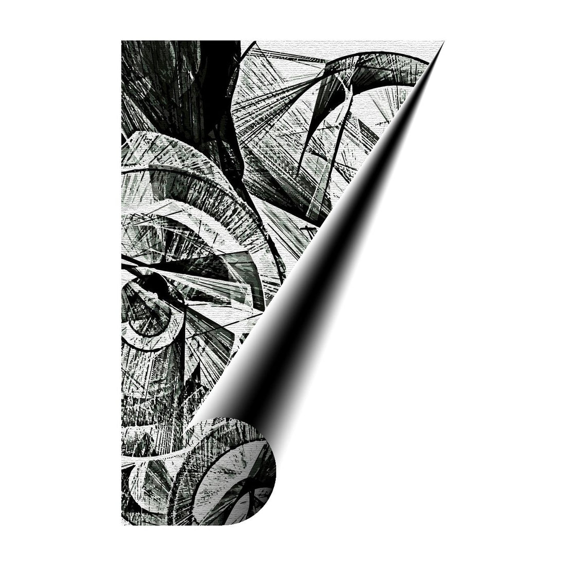 Intricate Mechanical Abstract Art Print 23103 Giclée Fine Art Matte Paper Print Visual Wall Art