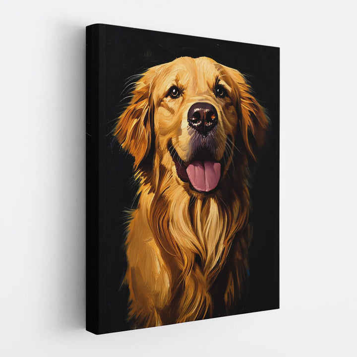 Joyful Golden Retriever Giclée Print 456035 Visual Wall Art AR3:4V-AR4:5V Giclée Print