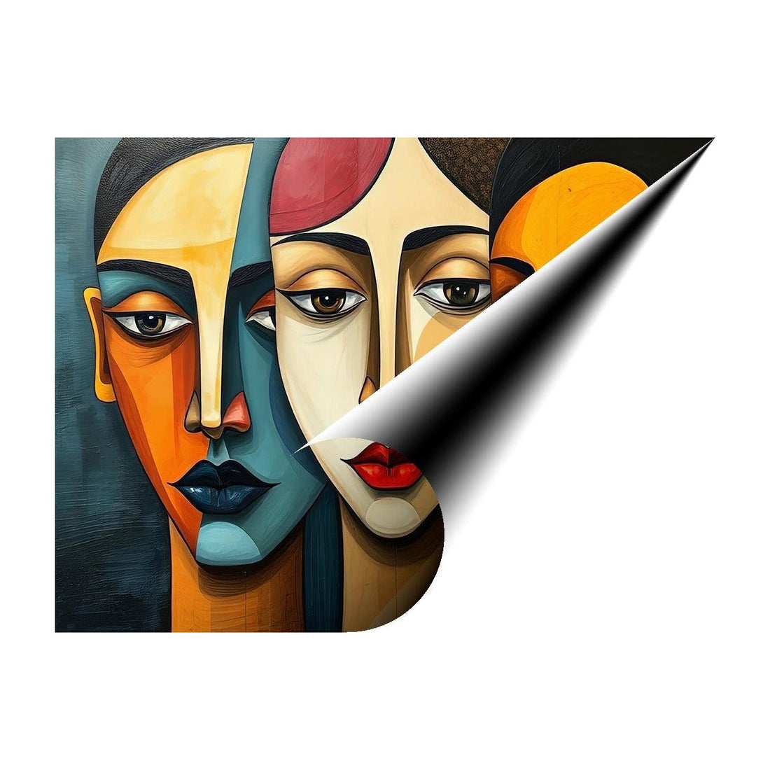 Judging Ladies, Abstract Art Print 43643 Giclee Fine Art Matte Paper Print Visual Wall Art