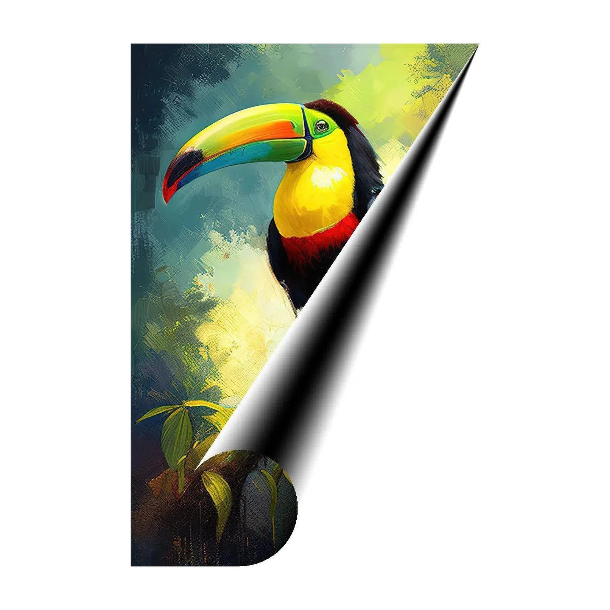 Keel Billed Toucan , Ramphastos Sulfura, Bird Art Print 23254 Giclée Fine Art Matte Paper Print Visual Wall Art