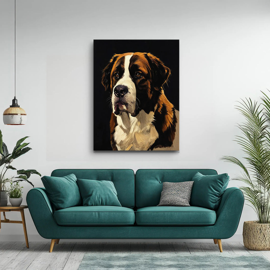Kind-Eyed Saint Bernard Giclée Print 456036 Visual Wall Art AR3:4V-AR4:5V Giclée Print