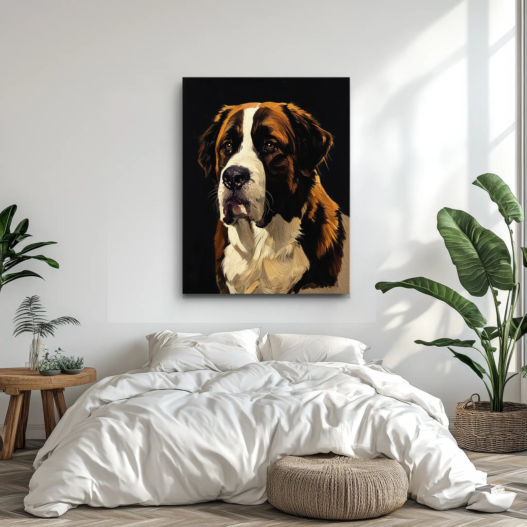 Kind-Eyed Saint Bernard Giclée Print 456036 Visual Wall Art AR3:4V-AR4:5V Giclée Print