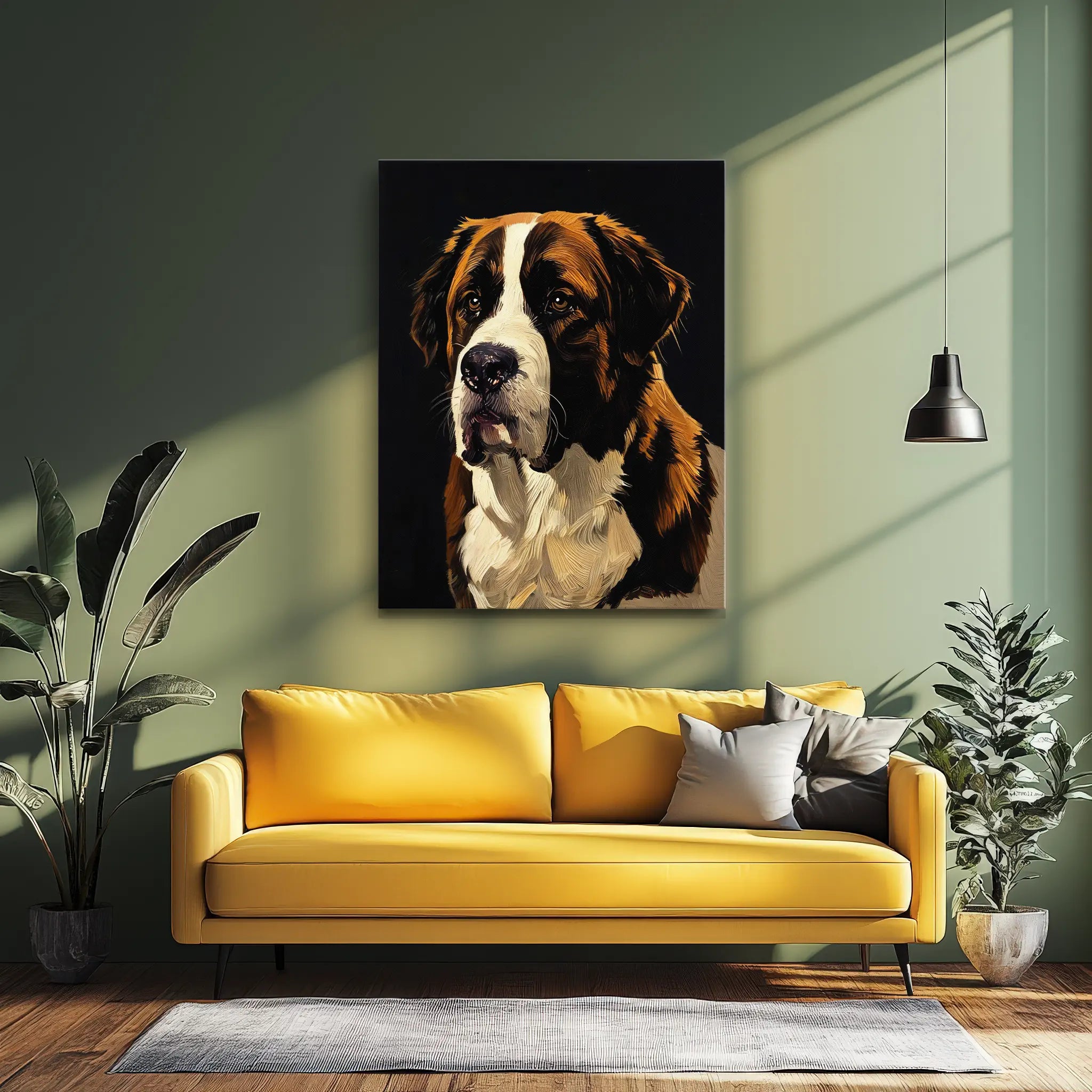 Kind-Eyed Saint Bernard Giclée Print 456036 Visual Wall Art AR3:4V-AR4:5V Giclée Print