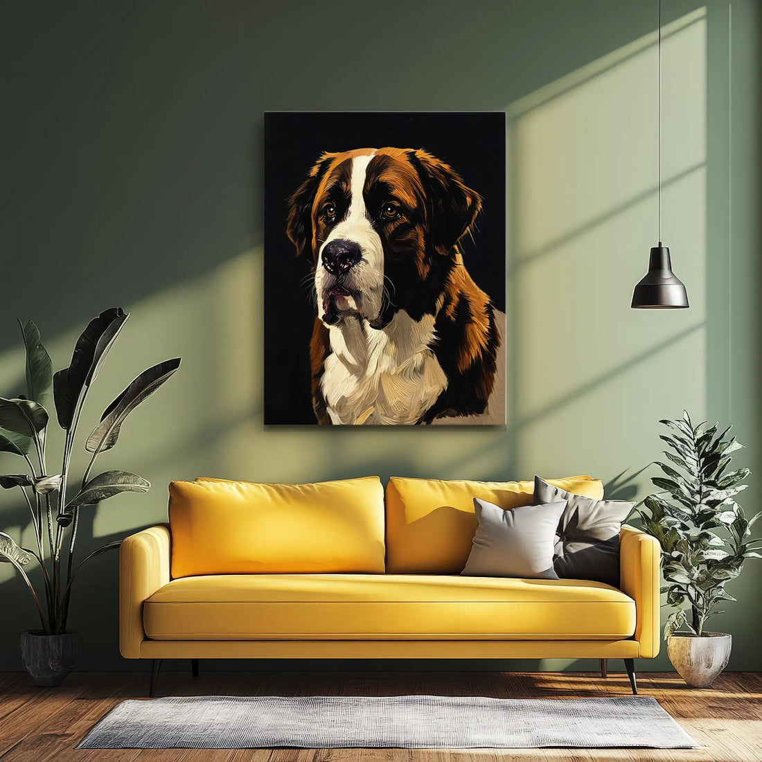 Kind-Eyed Saint Bernard Giclée Print 456036 Visual Wall Art AR3:4V-AR4:5V Giclée Print