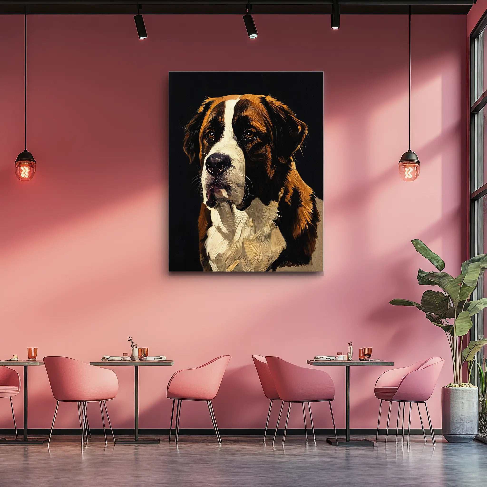 Kind-Eyed Saint Bernard Giclée Print 456036 Visual Wall Art AR3:4V-AR4:5V Giclée Print