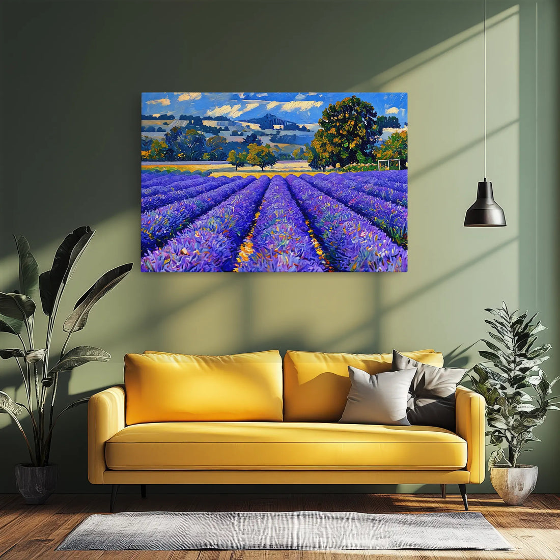 Lavender Field Landscape Giclée Print 323026 Visual Wall Art AR3:2H Giclée Print