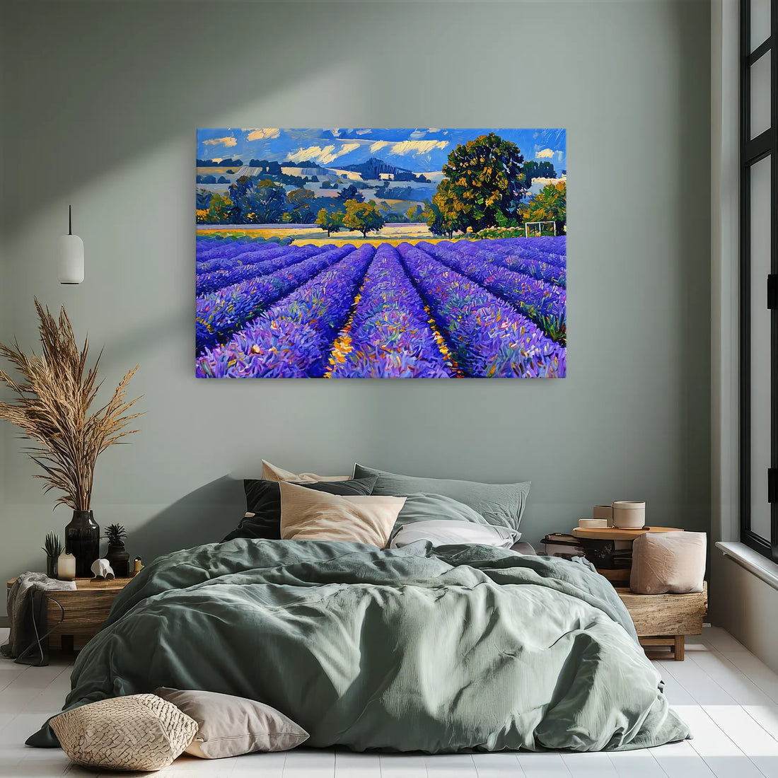 Lavender Field Landscape Giclée Print 323026 Visual Wall Art AR3:2H Giclée Print