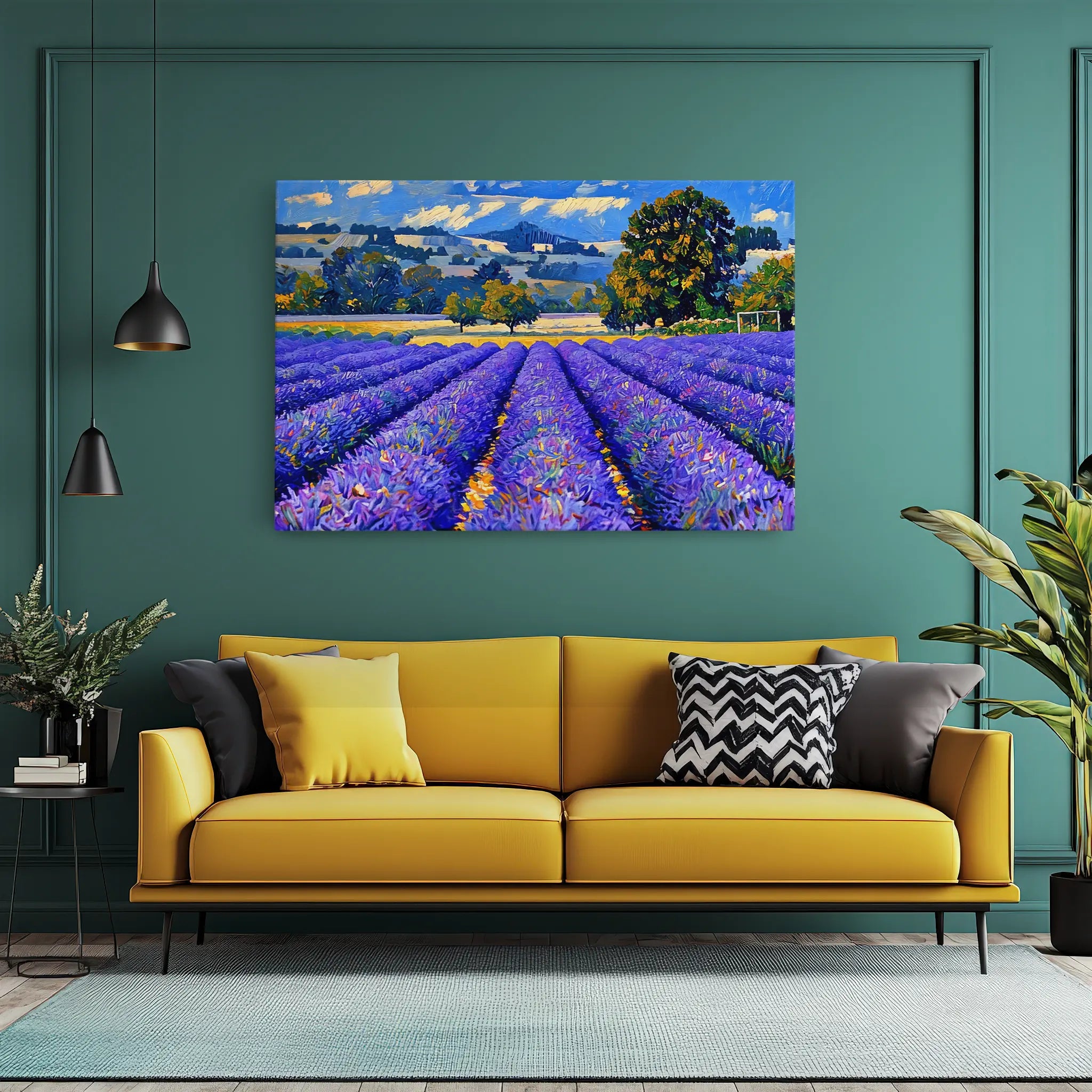 Lavender Field Landscape Giclée Print 323026 Visual Wall Art AR3:2H Giclée Print