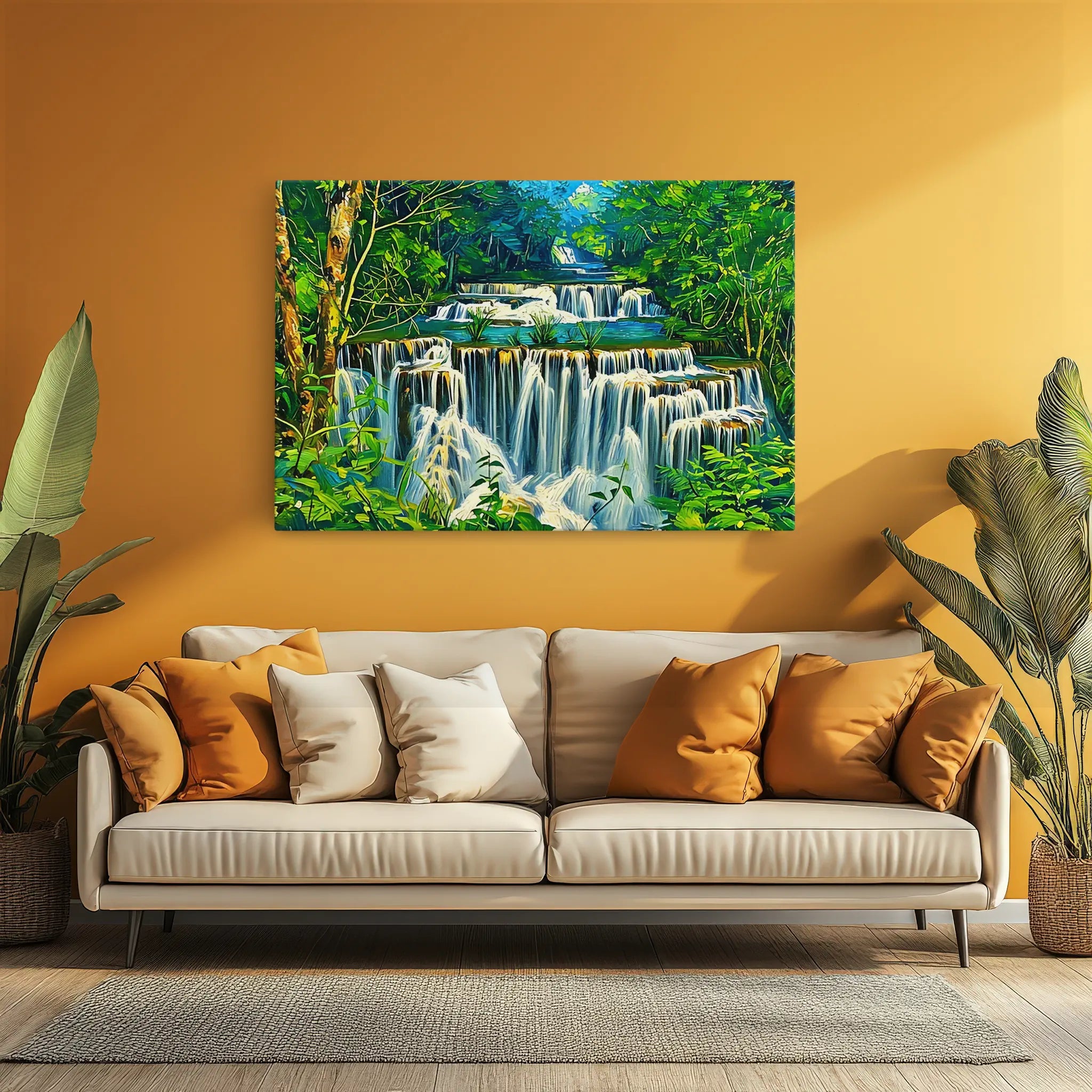 Layered Jungle Waterfalls Giclée Print 323027 Visual Wall Art AR3:2H Giclée Print