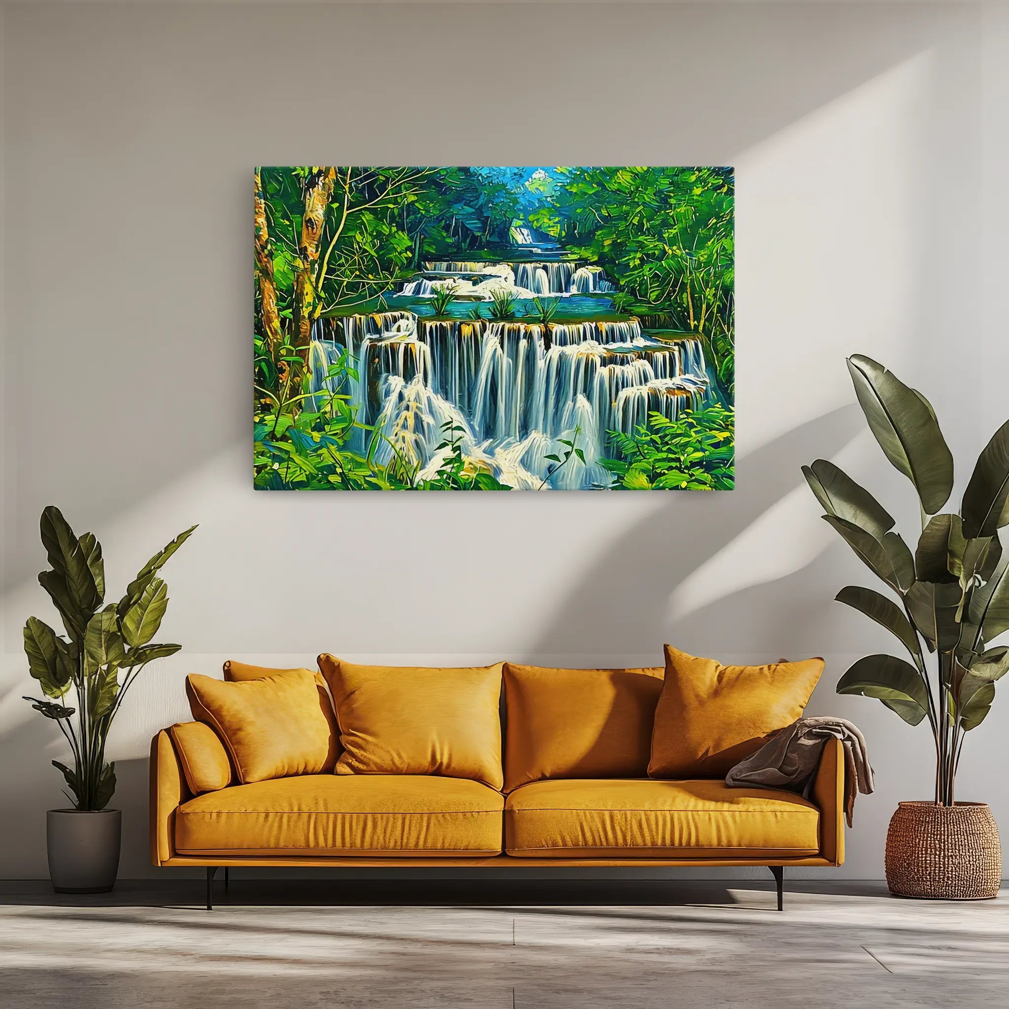 Layered Jungle Waterfalls Giclée Print 323027 Visual Wall Art AR3:2H Giclée Print