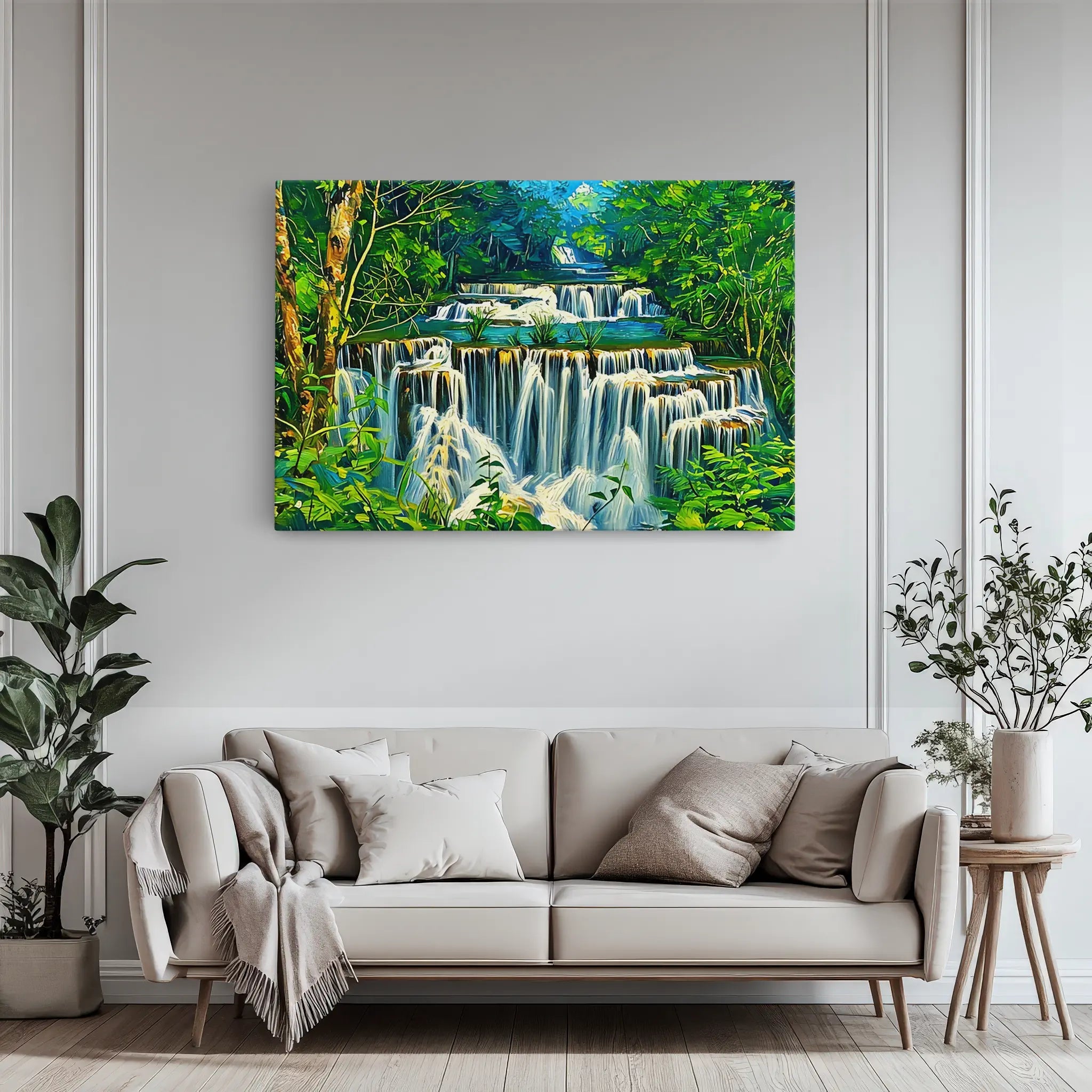 Layered Jungle Waterfalls Giclée Print 323027 Visual Wall Art AR3:2H Giclée Print