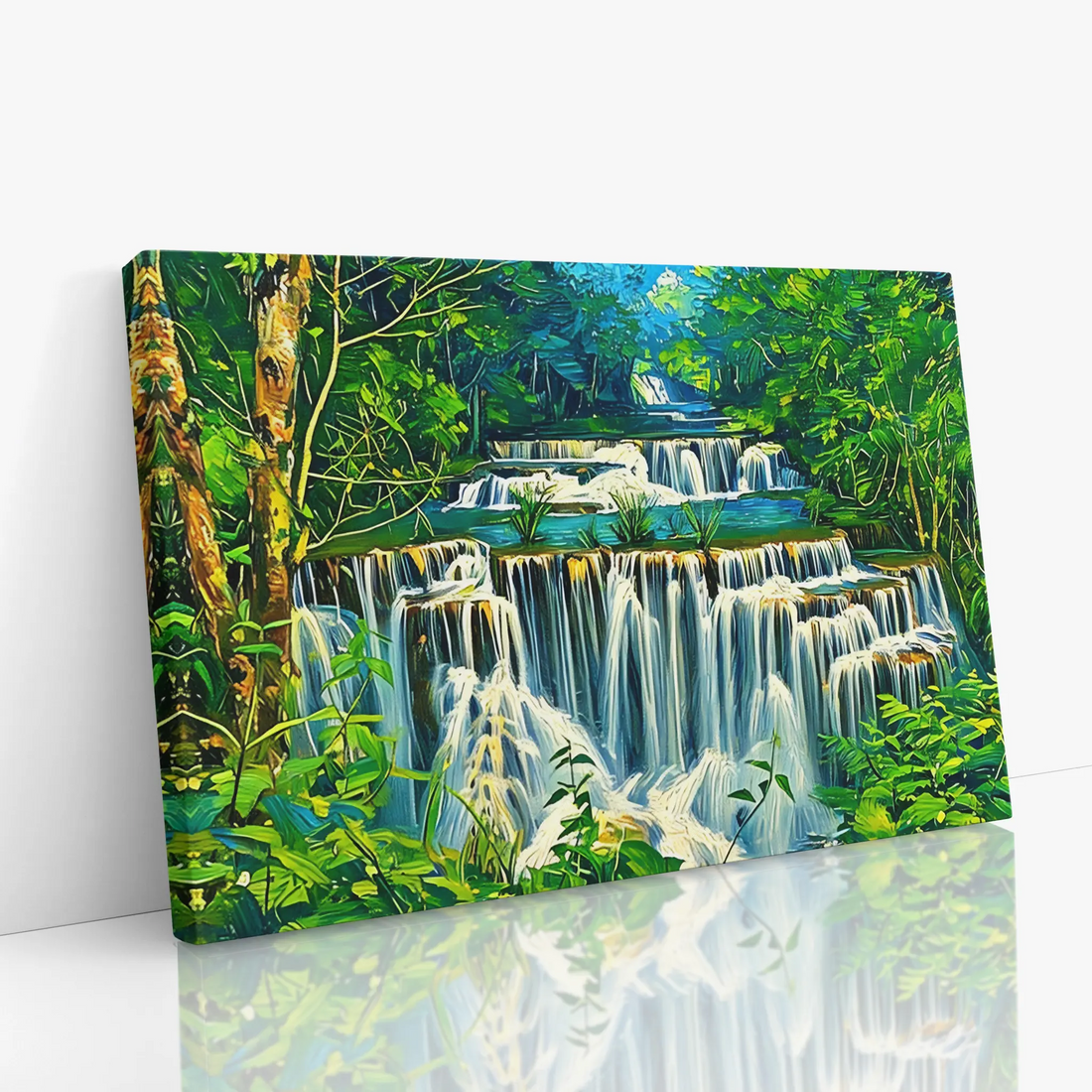 Layered Jungle Waterfalls Giclée Print 323027 Visual Wall Art AR3:2H Giclée Print