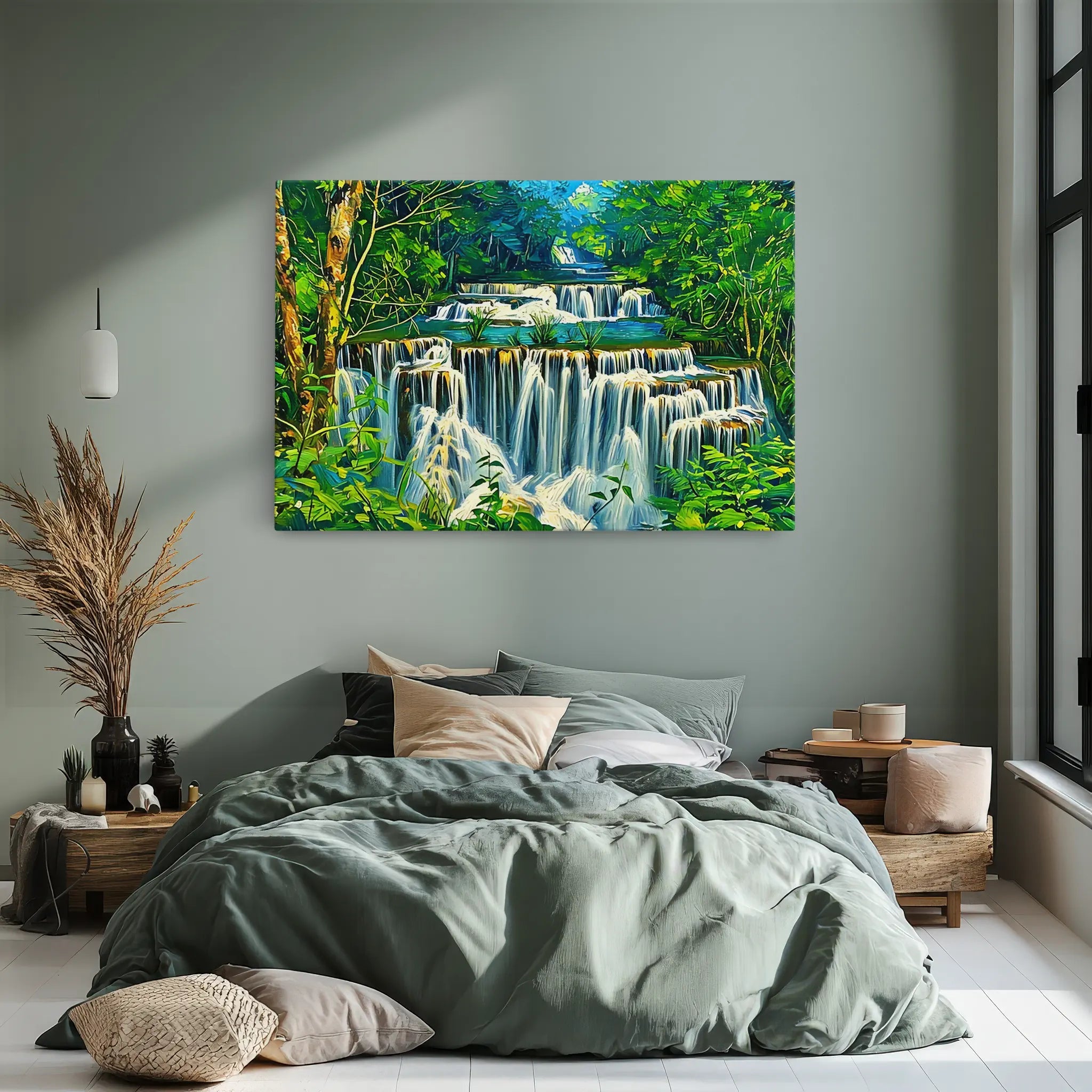 Layered Jungle Waterfalls Giclée Print 323027 Visual Wall Art AR3:2H Giclée Print