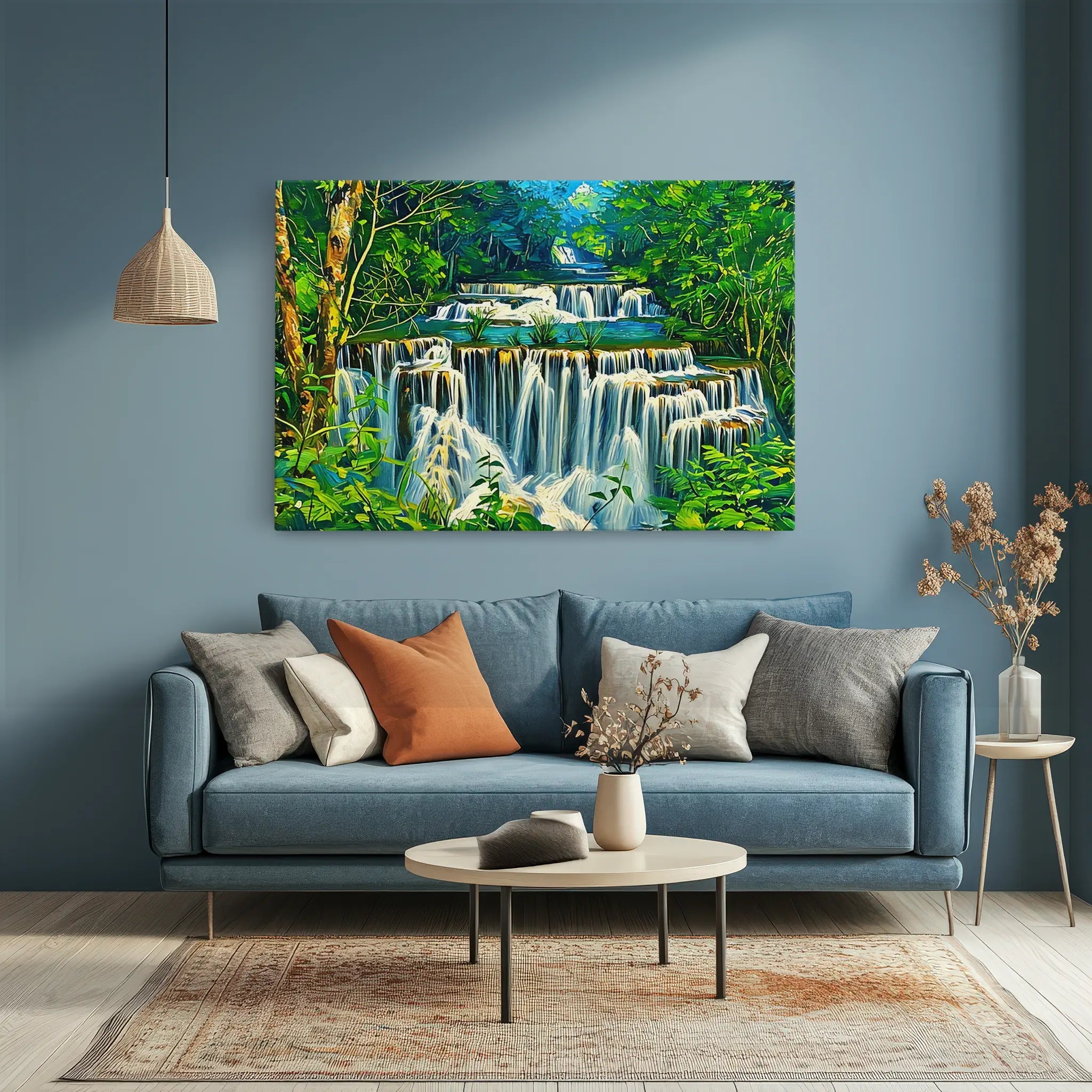 Layered Jungle Waterfalls Giclée Print 323027 Visual Wall Art AR3:2H Giclée Print