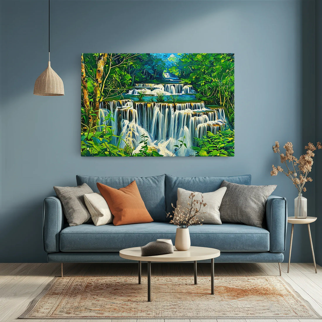 Layered Jungle Waterfalls Giclée Print 323027 Visual Wall Art AR3:2H Giclée Print