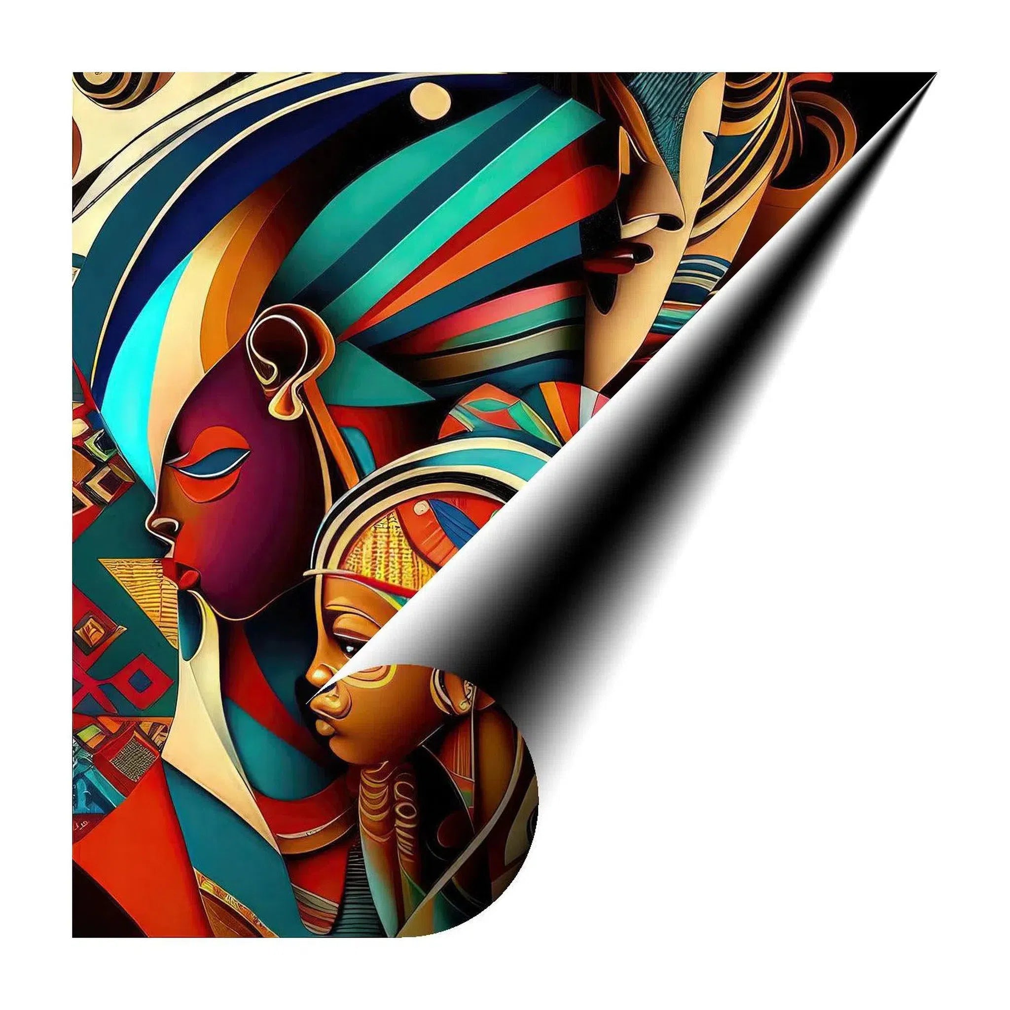 Leaders Of Tomorrow, Ethnic Abstract Art Print 11104 Giclée Fine Art Matte Paper Print Visual Wall Art