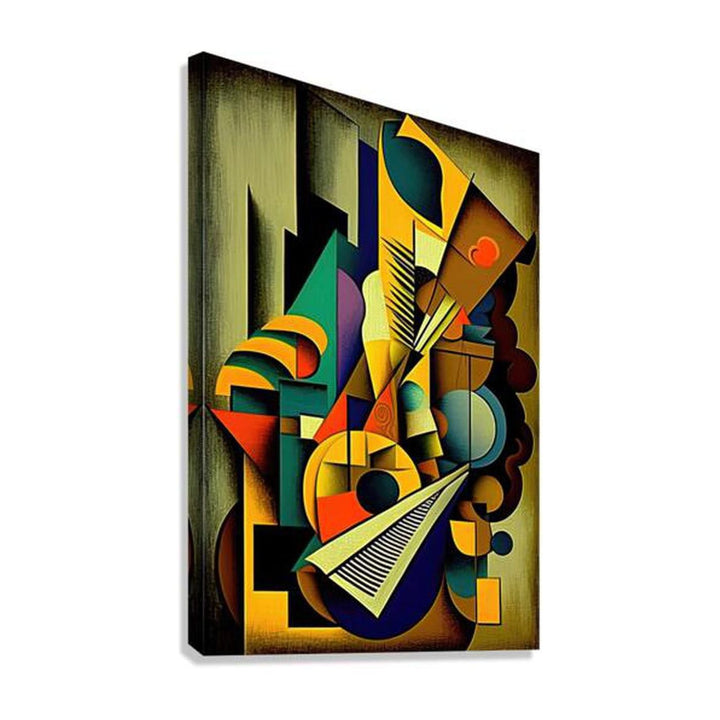 Leaving Spaces, Abstract Art Print 23600 Giclée Stretched Canvas Print Visual Wall Art