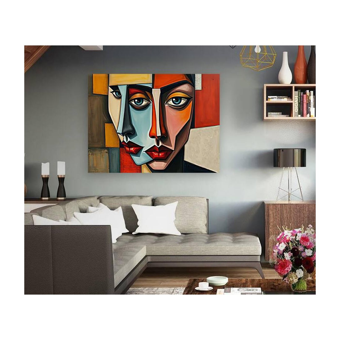 Linked, Abstract Art Print 43620 Visual Wall Art