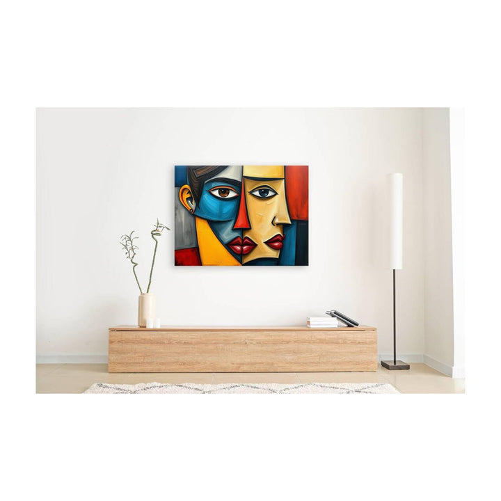 Lips And Eyesballs, Abstract Art Print 43641 Visual Wall Art