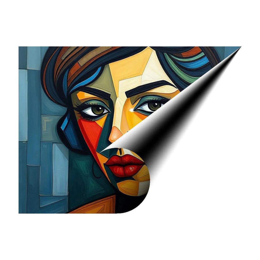 Looking For Romance, Abstract Art Print 43605 Giclée Rolled Canvas Print Visual Wall Art