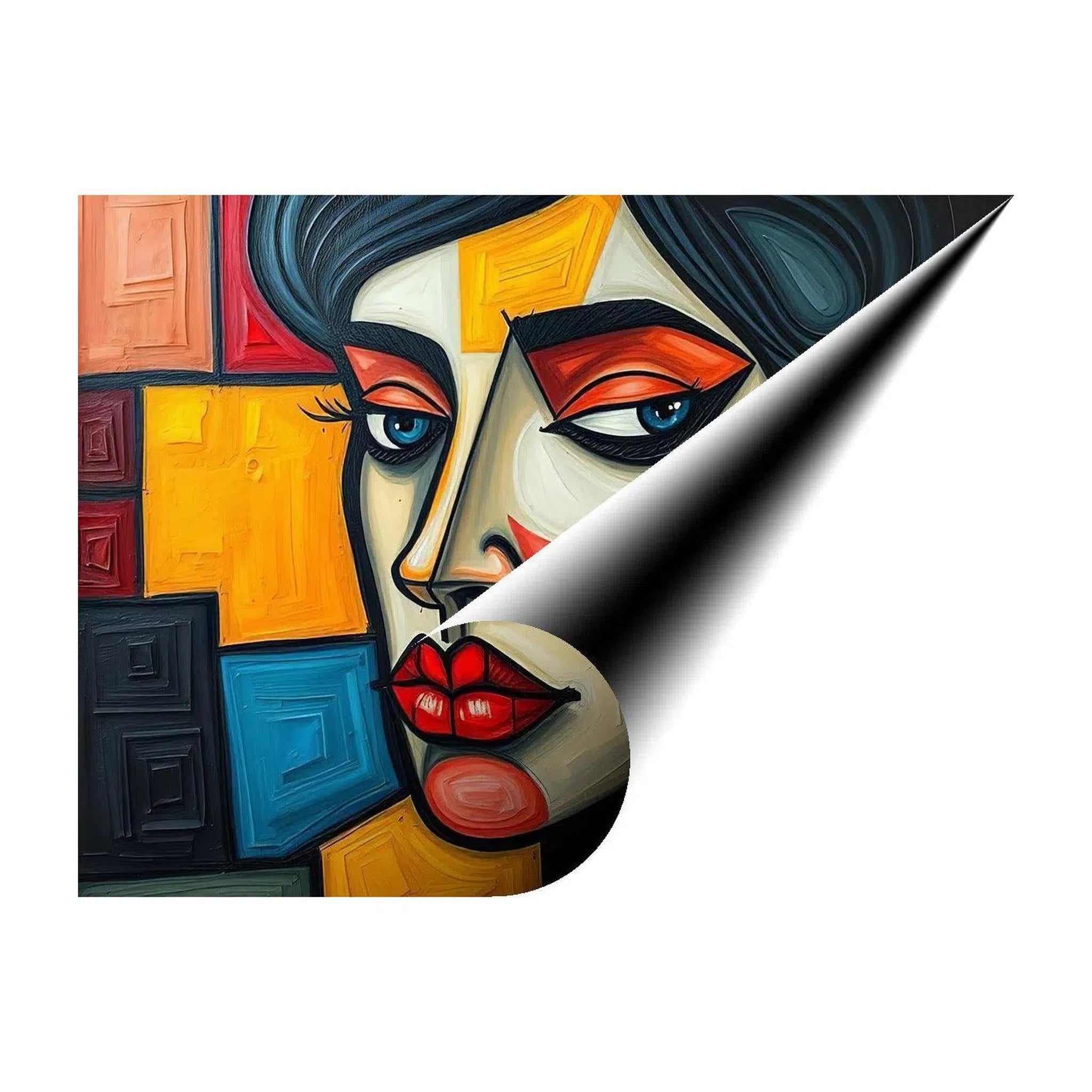 Lovely And Charming, Abstract Art Print 43606 Giclée Rolled Canvas Print Visual Wall Art