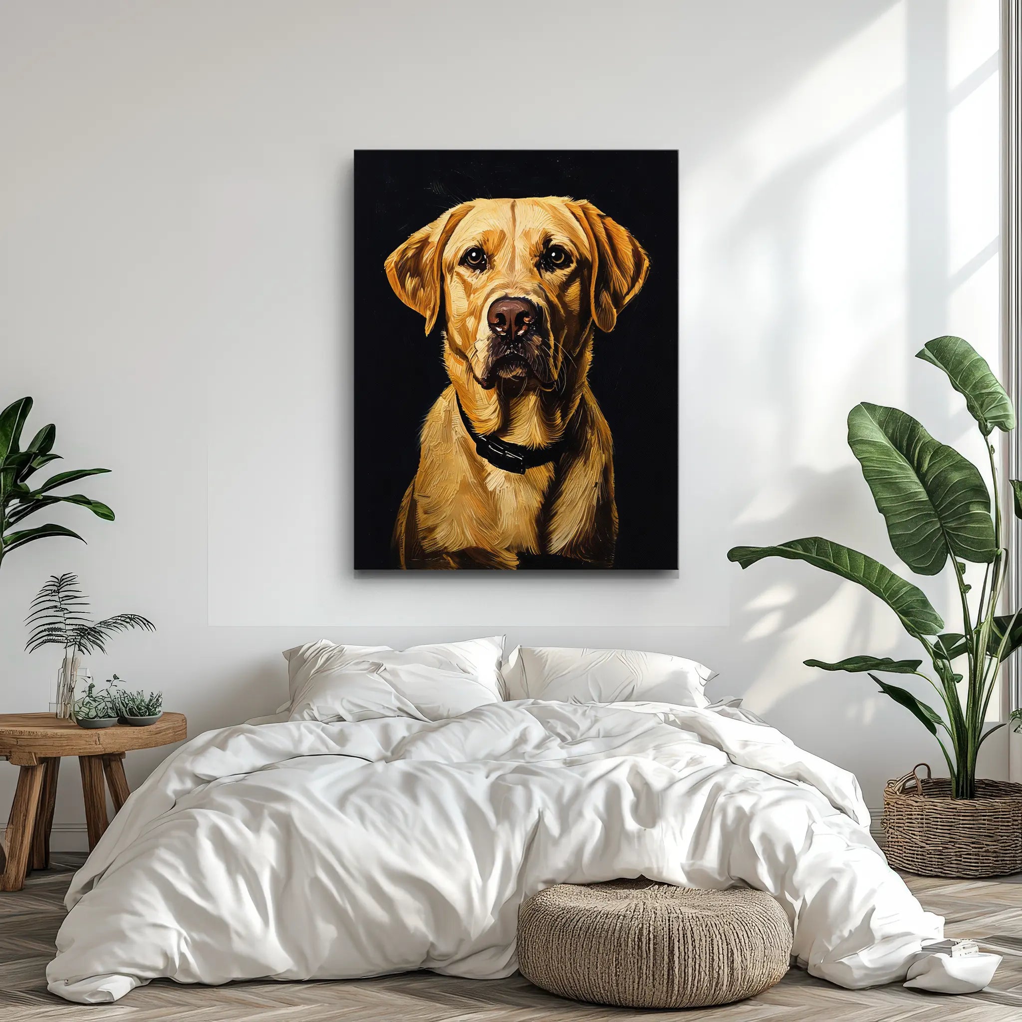 Loyal Yellow Labrador) Loyal Giclée Print 456037 Visual Wall Art AR3:4V-AR4:5V Giclée Print