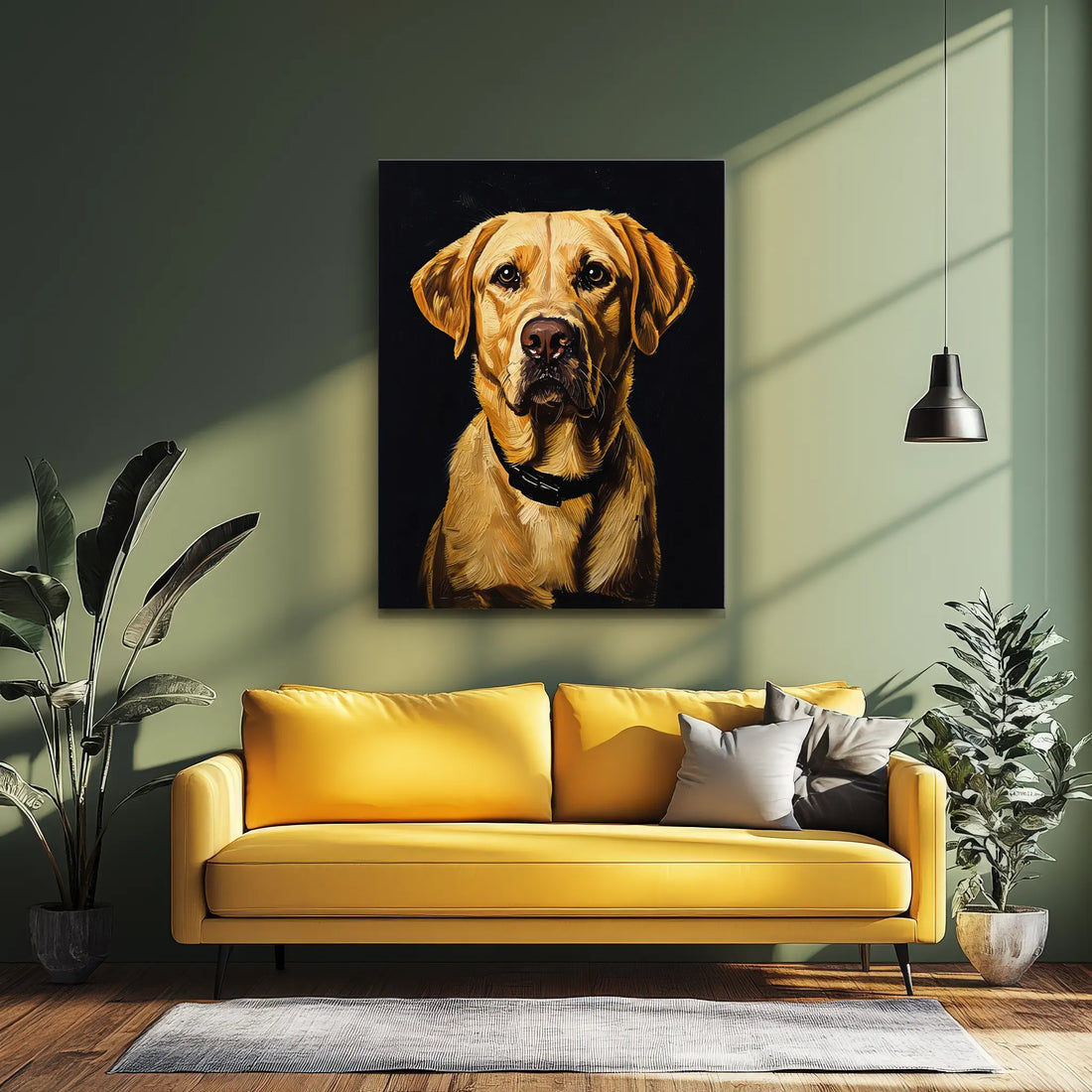 Loyal Yellow Labrador) Loyal Giclée Print 456037 Visual Wall Art AR3:4V-AR4:5V Giclée Print