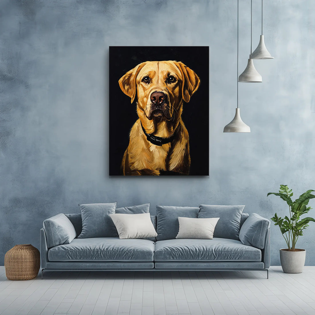 Loyal Yellow Labrador) Loyal Giclée Print 456037 Visual Wall Art AR3:4V-AR4:5V Giclée Print