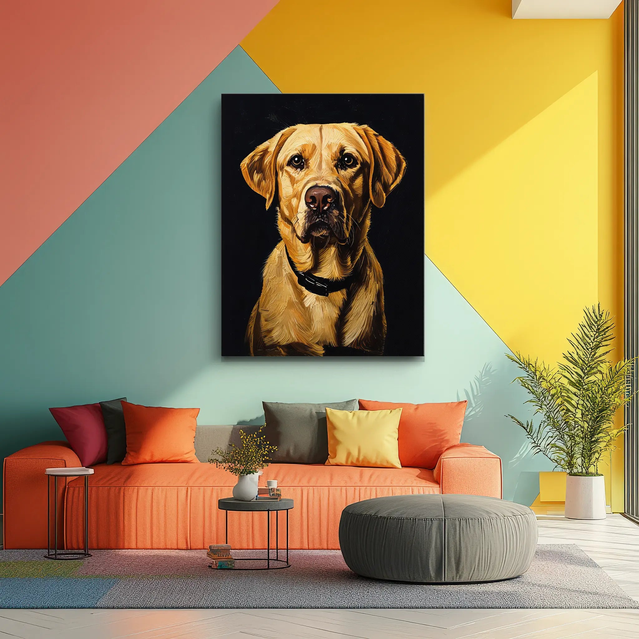 Loyal Yellow Labrador) Loyal Giclée Print 456037 Visual Wall Art AR3:4V-AR4:5V Giclée Print