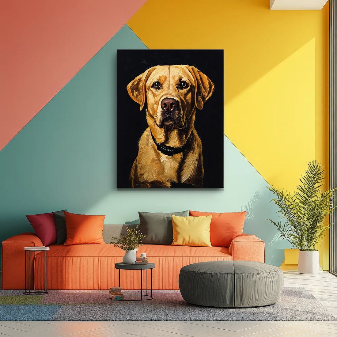 Loyal Yellow Labrador) Loyal Giclée Print 456037 Visual Wall Art AR3:4V-AR4:5V Giclée Print