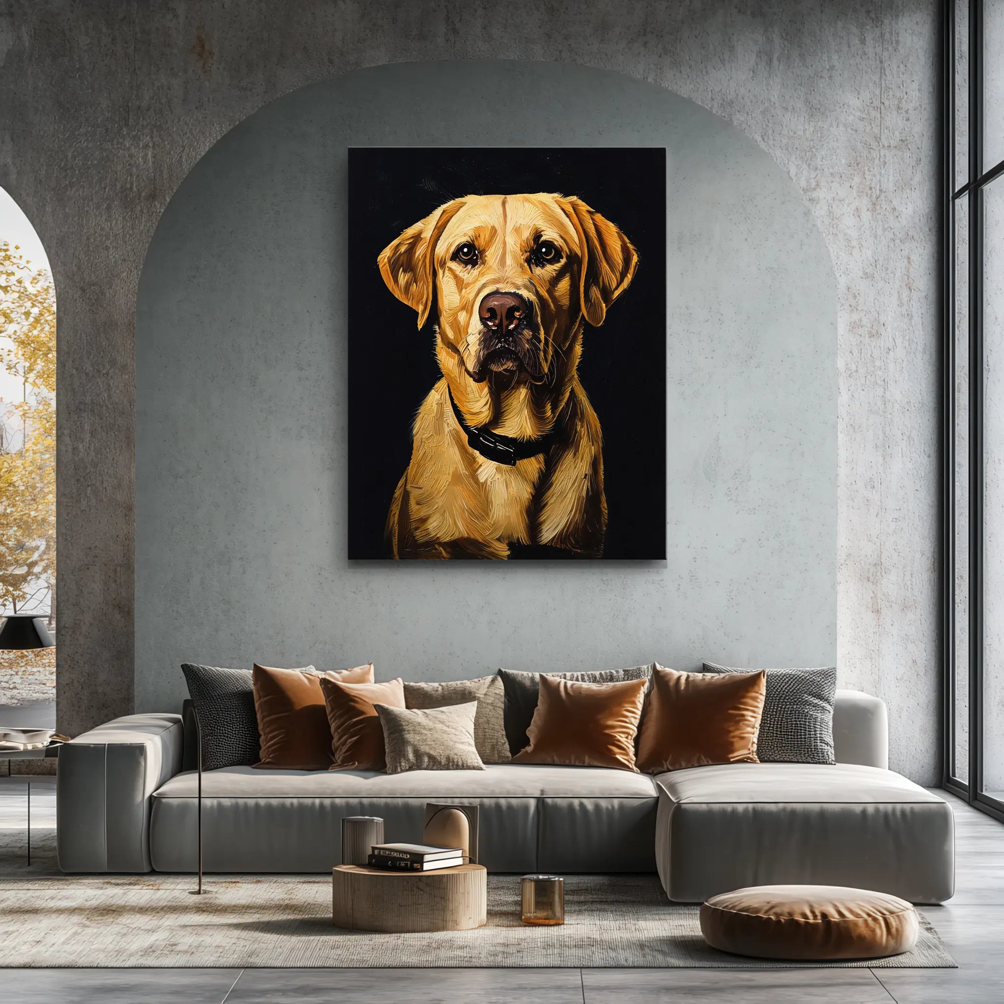 Loyal Yellow Labrador) Loyal Giclée Print 456037 Visual Wall Art AR3:4V-AR4:5V Giclée Print