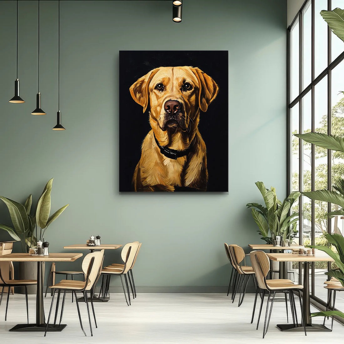 Loyal Yellow Labrador) Loyal Giclée Print 456037 Visual Wall Art AR3:4V-AR4:5V Giclée Print