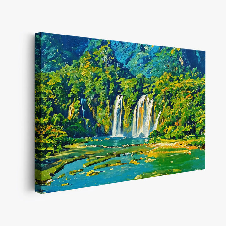 Lush Waterfalls Landscape Giclée Print 323028 Visual Wall Art AR3:2H Giclée Print