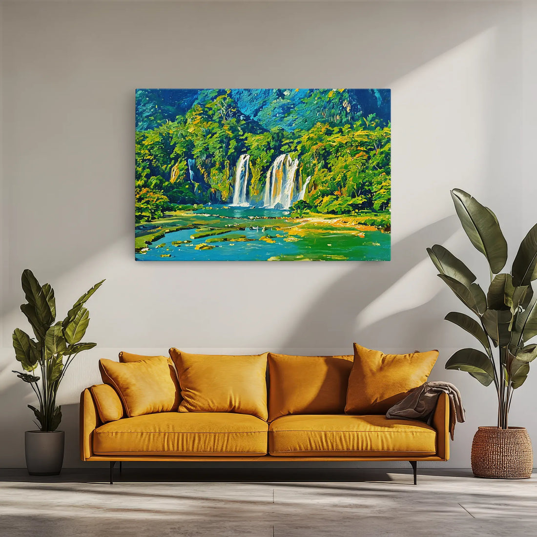 Lush Waterfalls Landscape Giclée Print 323028 Visual Wall Art AR3:2H Giclée Print