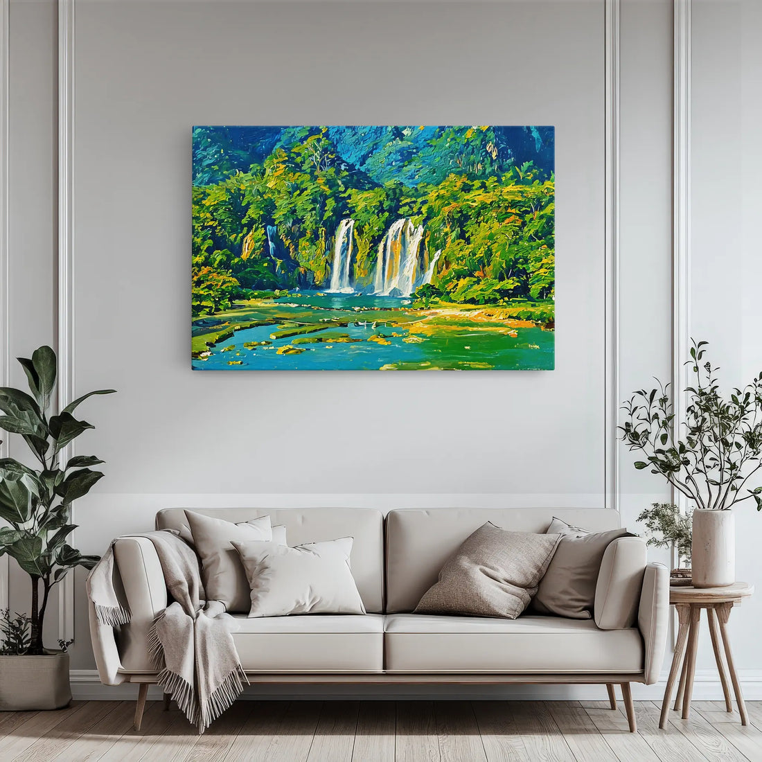 Lush Waterfalls Landscape Giclée Print 323028 Visual Wall Art AR3:2H Giclée Print
