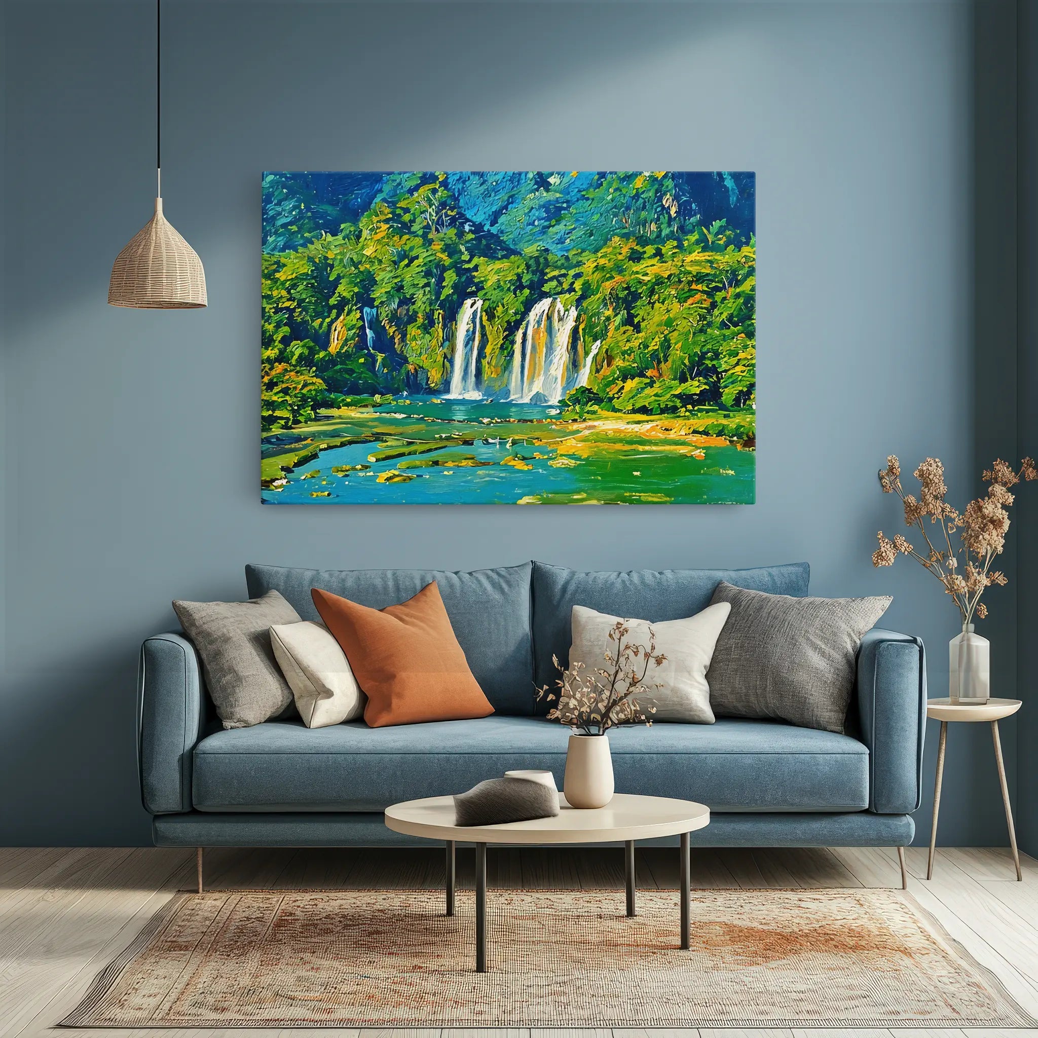 Lush Waterfalls Landscape Giclée Print 323028 Visual Wall Art AR3:2H Giclée Print