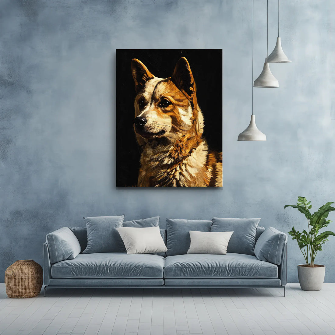 Majestic Corgi Profile Giclée Print 456038 Visual Wall Art AR3:4V-AR4:5V Giclée Print