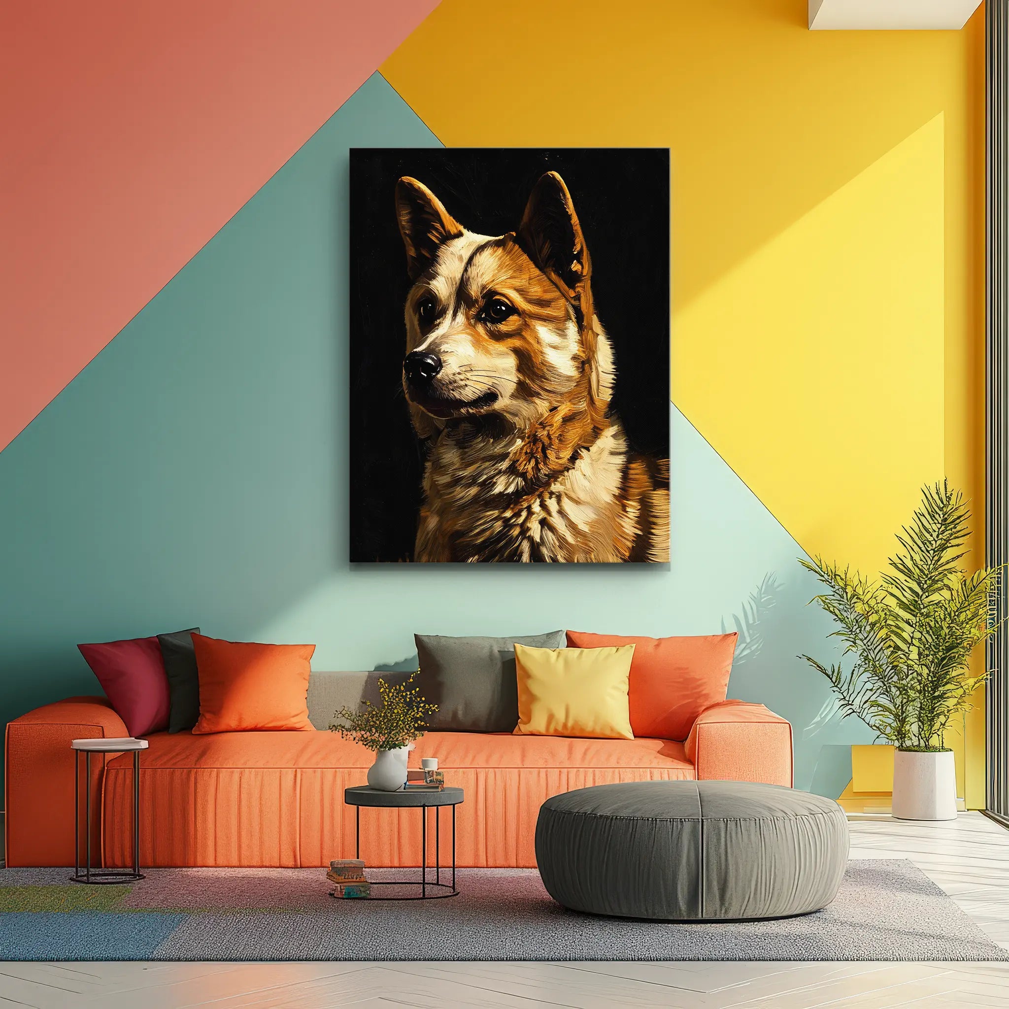 Majestic Corgi Profile Giclée Print 456038 Visual Wall Art AR3:4V-AR4:5V Giclée Print