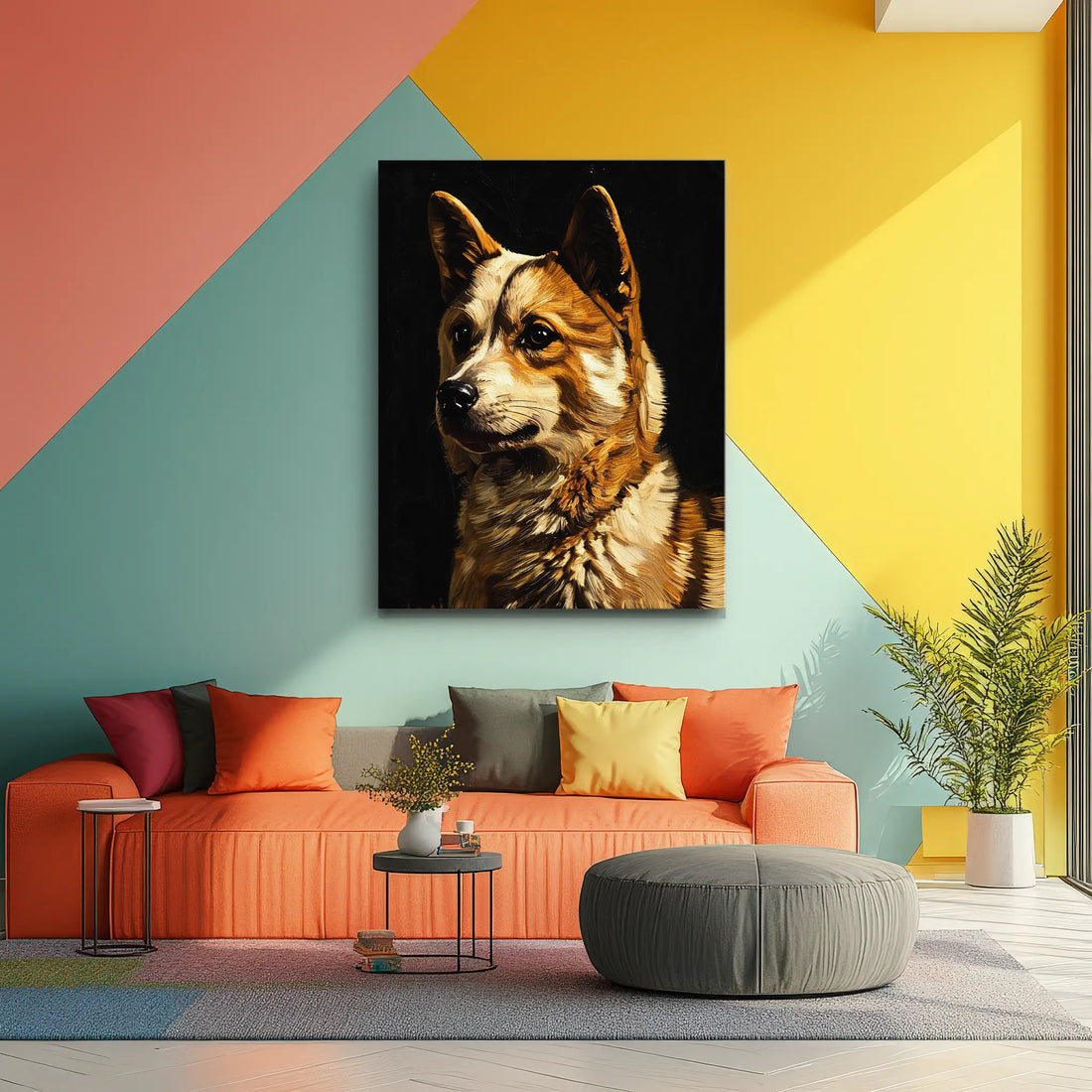 Majestic Corgi Profile Giclée Print 456038 Visual Wall Art AR3:4V-AR4:5V Giclée Print