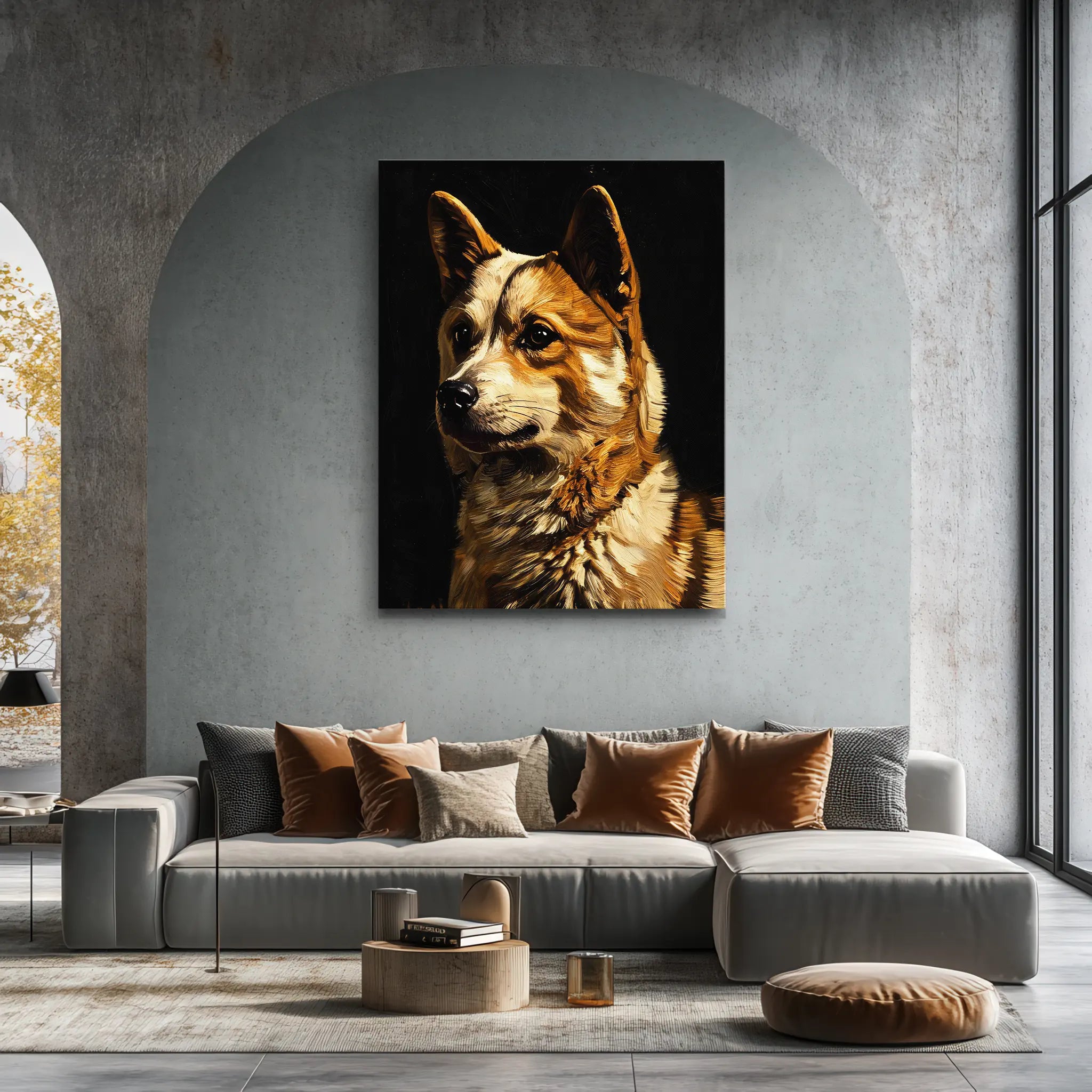 Majestic Corgi Profile Giclée Print 456038 Visual Wall Art AR3:4V-AR4:5V Giclée Print
