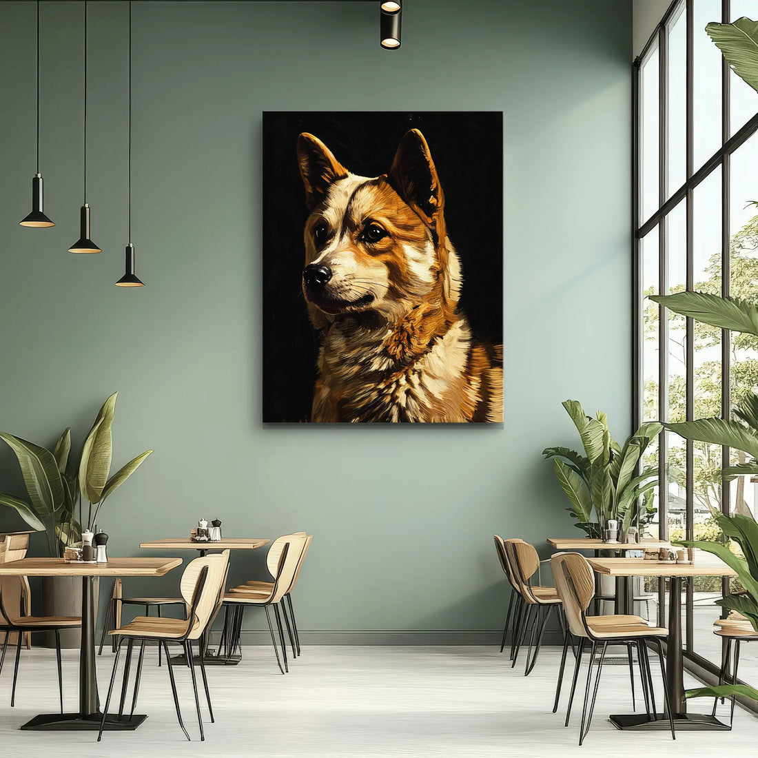 Majestic Corgi Profile Giclée Print 456038 Visual Wall Art AR3:4V-AR4:5V Giclée Print