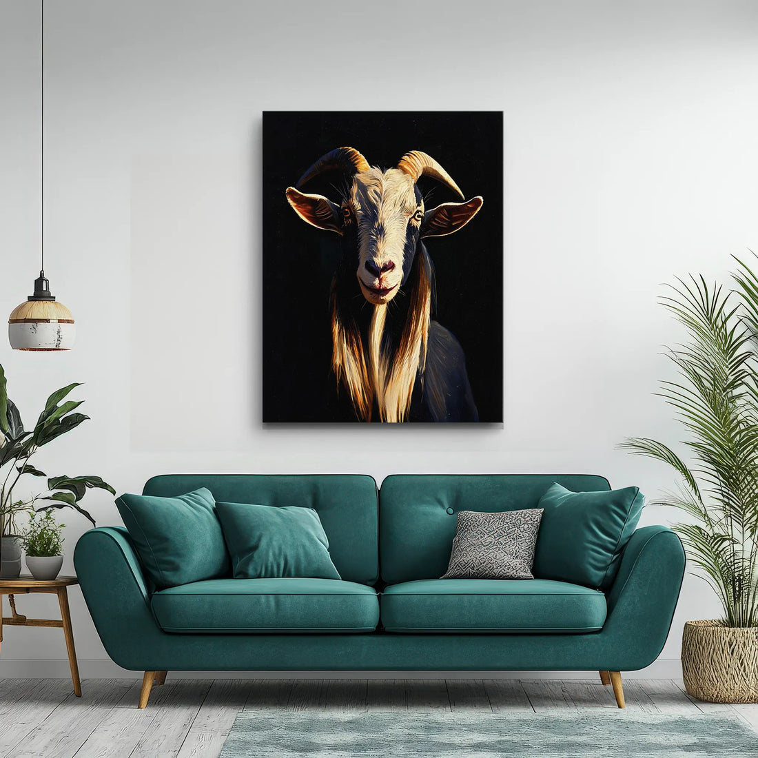 Majestic Horned Goat Giclée Print 456039 Visual Wall Art AR3:4V-AR4:5V Giclée Print