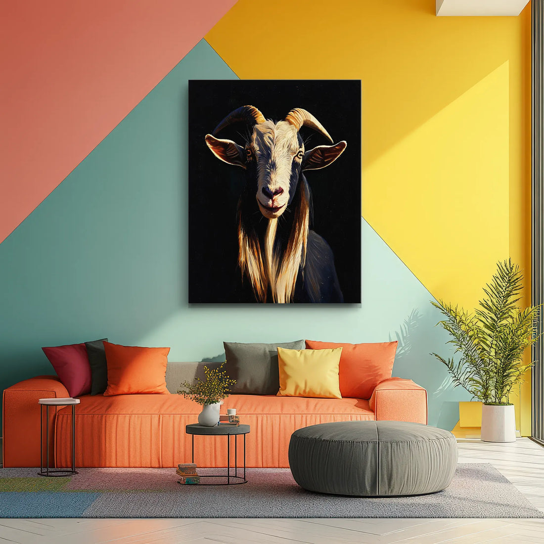 Majestic Horned Goat Giclée Print 456039 Visual Wall Art AR3:4V-AR4:5V Giclée Print
