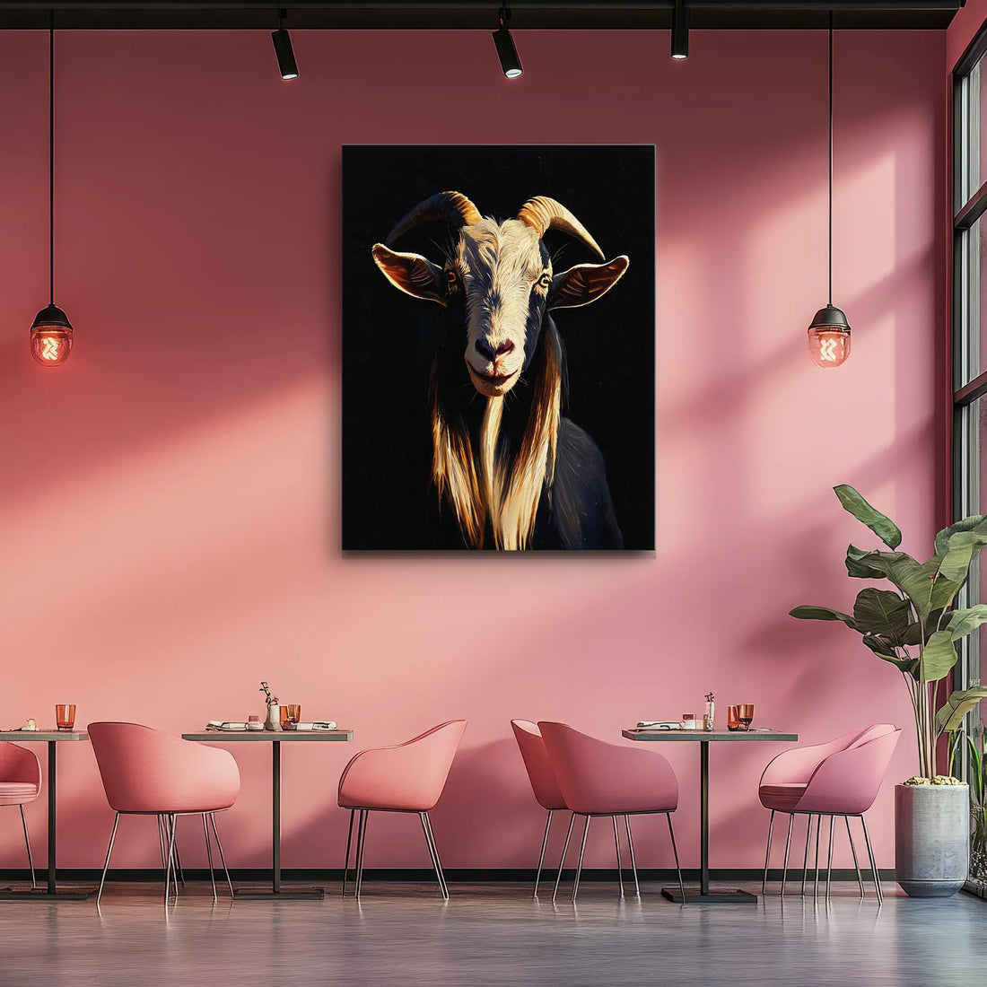 Majestic Horned Goat Giclée Print 456039 Visual Wall Art AR3:4V-AR4:5V Giclée Print