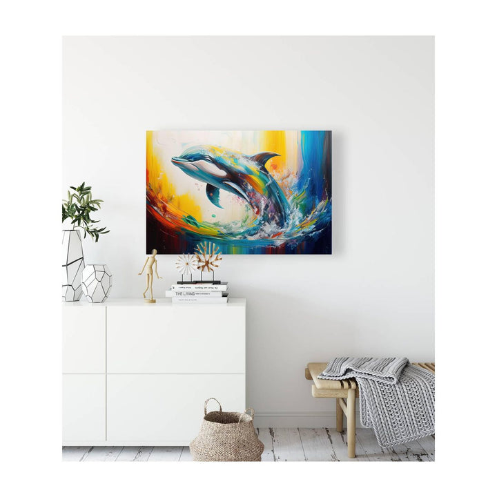 Mammal Dolphin, Ocean Animal Art Print 32103 Visual Wall Art