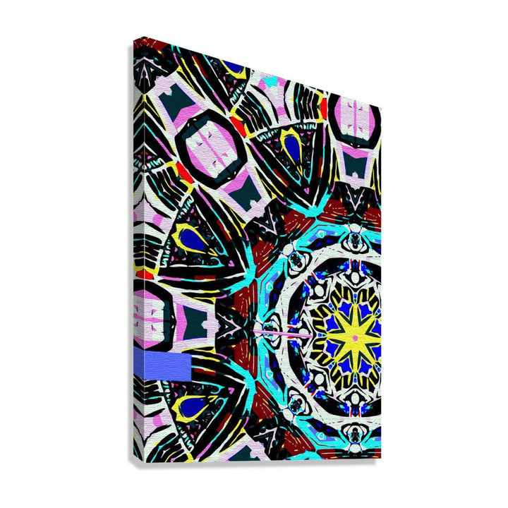 Mandala Esque Abstract Art Print 23109 Giclée Stretched Canvas Print Visual Wall Art