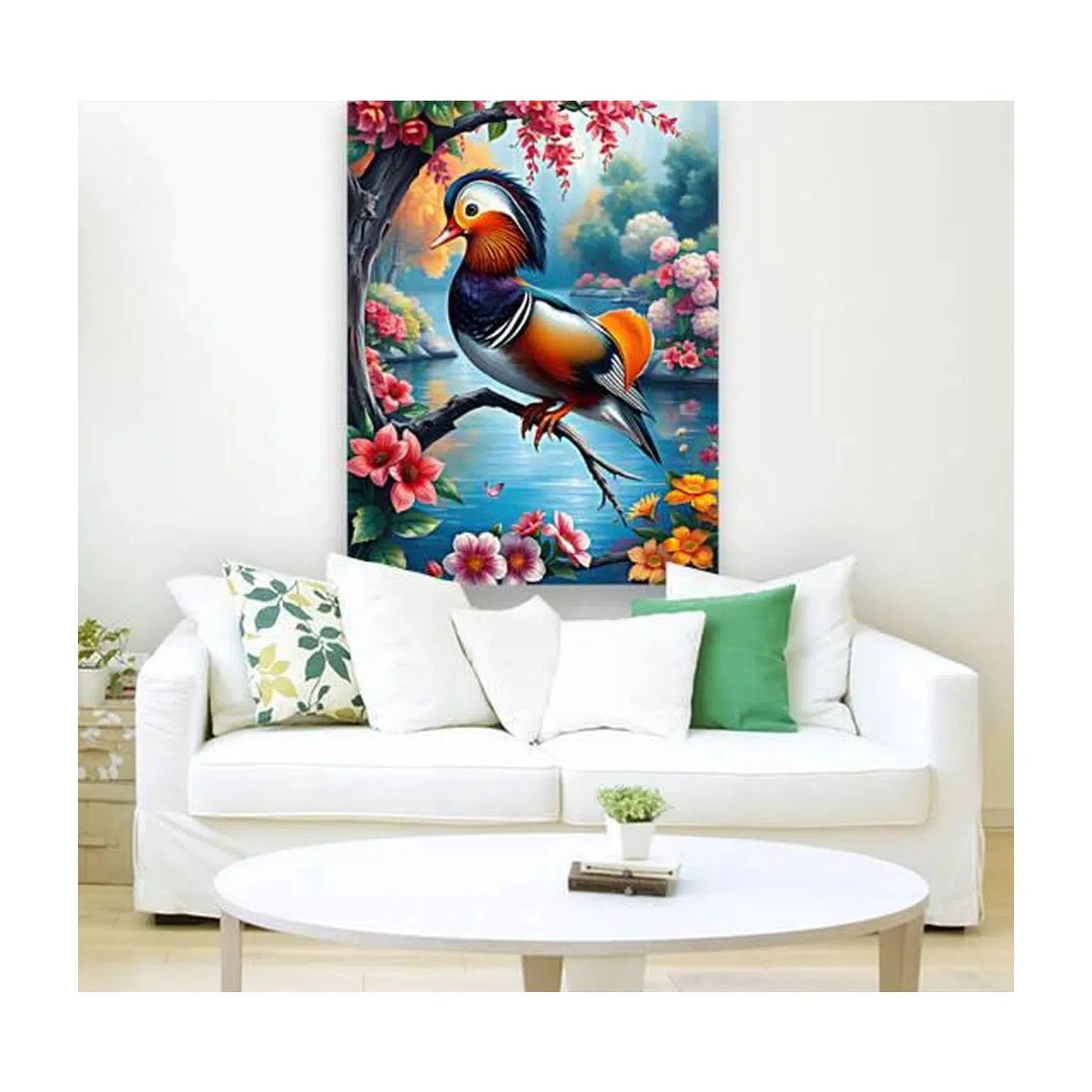 Mandarin Duck Aix Galericulata, Bird Art Print 34223 Visual Wall Art