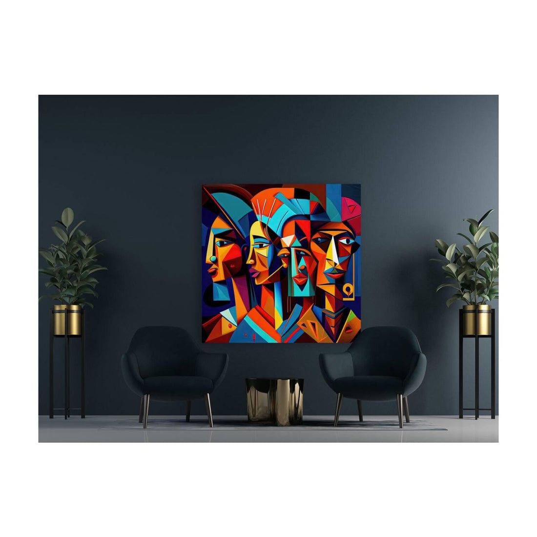 Mate Swapping, Ethnic Abstract Art Print 11111 Visual Wall Art