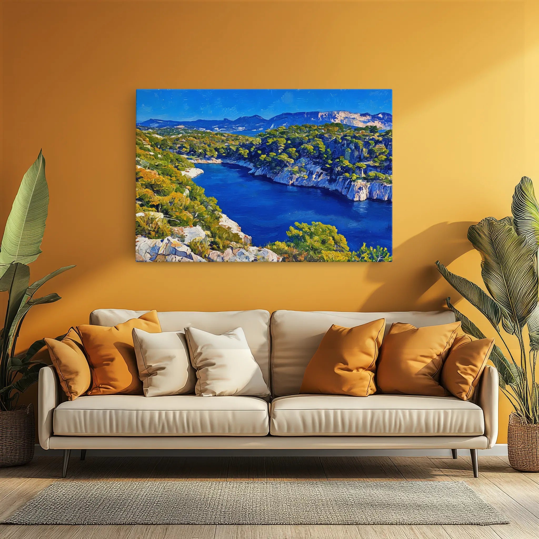 Mediterranean Cove Landscape Giclée Print 323029 Visual Wall Art AR3:2H Giclée Print