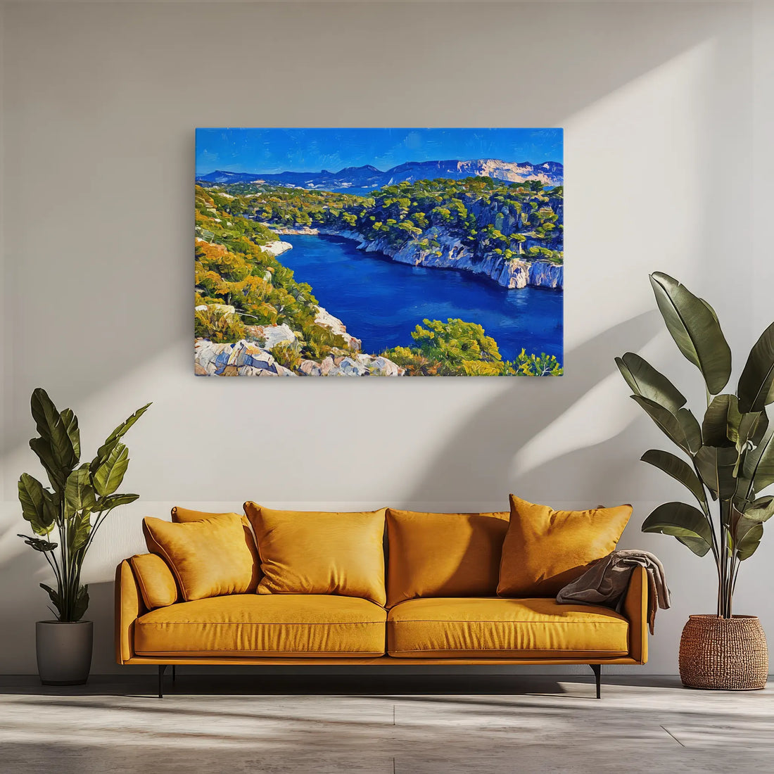 Mediterranean Cove Landscape Giclée Print 323029 Visual Wall Art AR3:2H Giclée Print